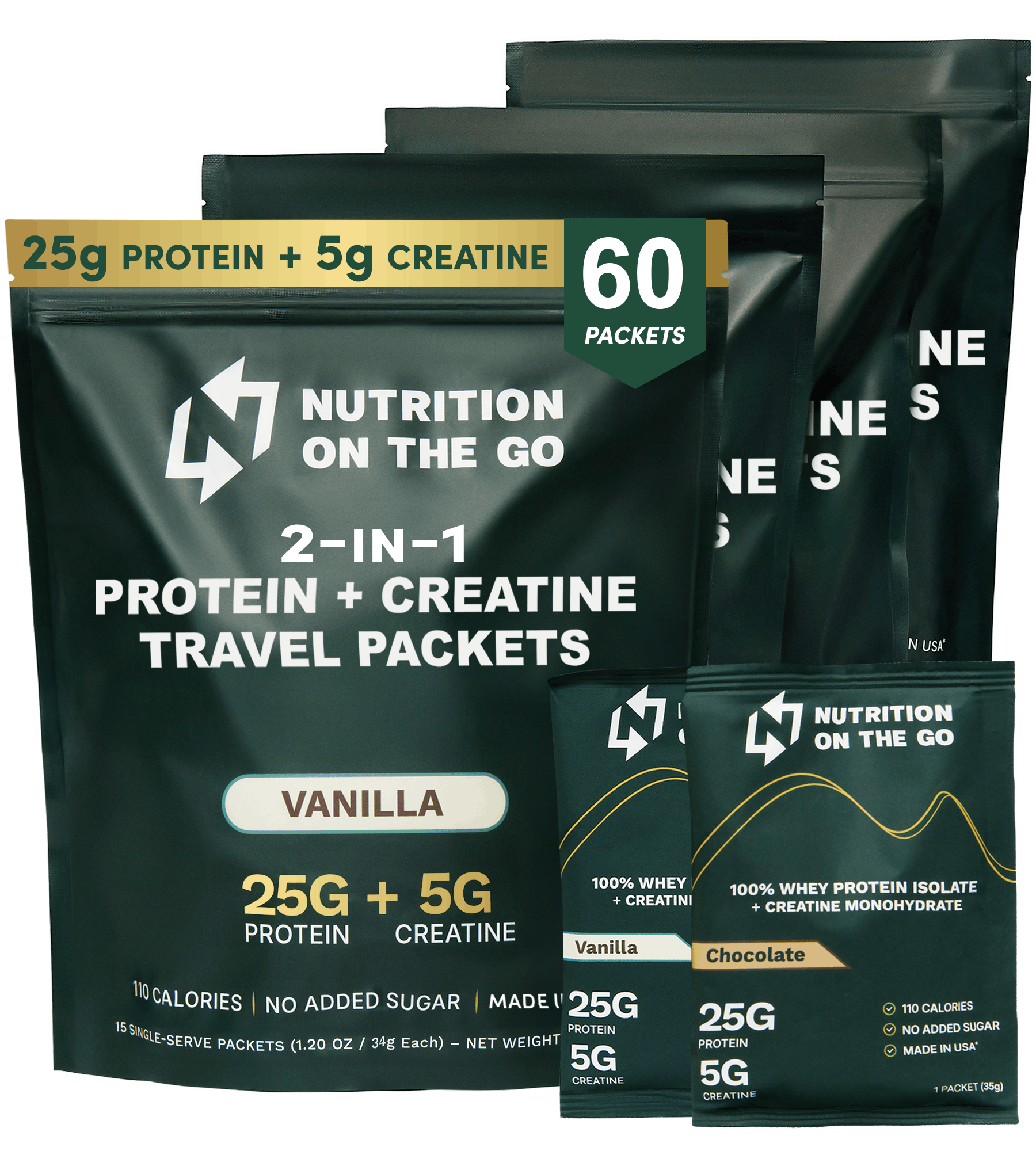 Whey Protein Isolate with Creatine | Single-Serve Packets