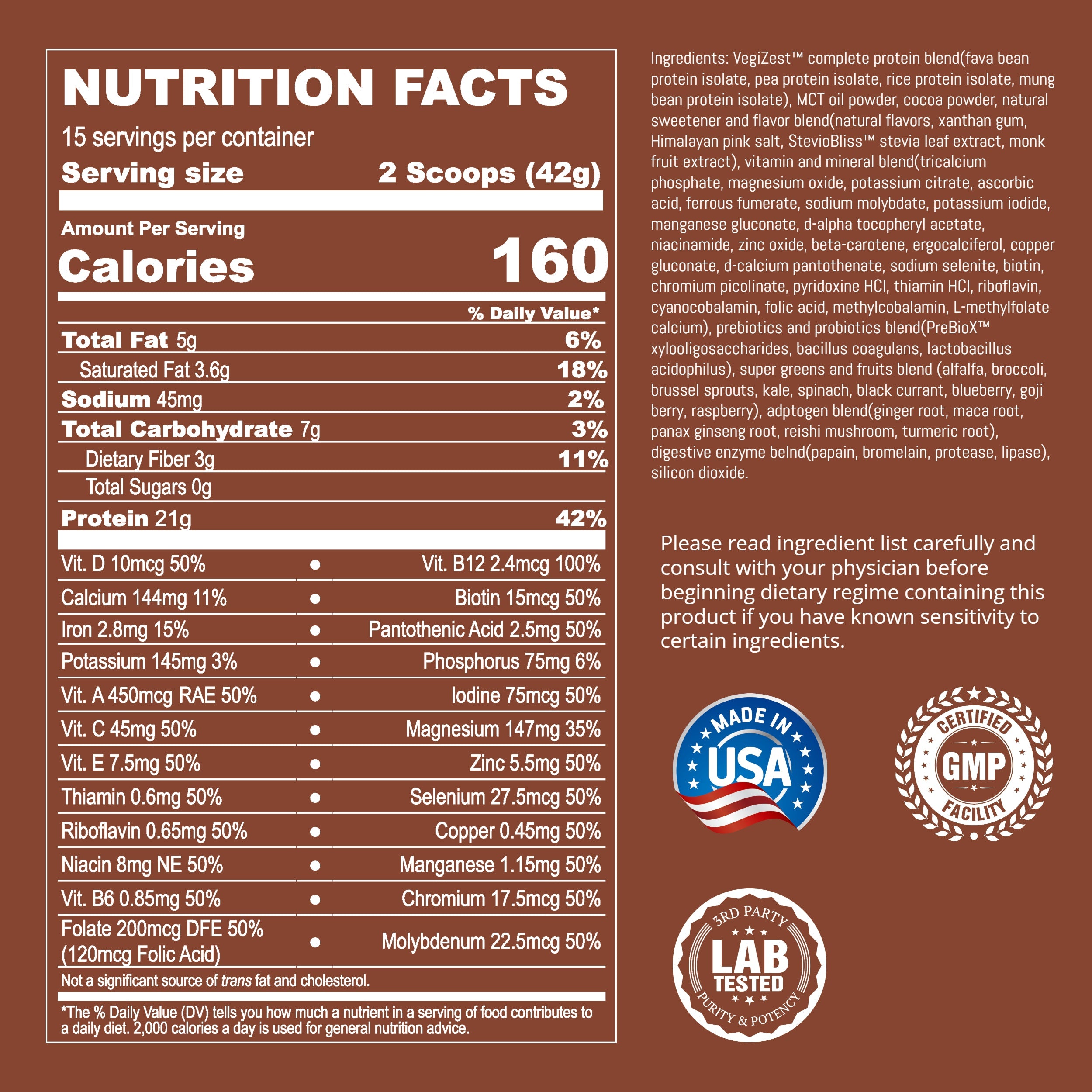 Plant-Based Meal Replacement Shake