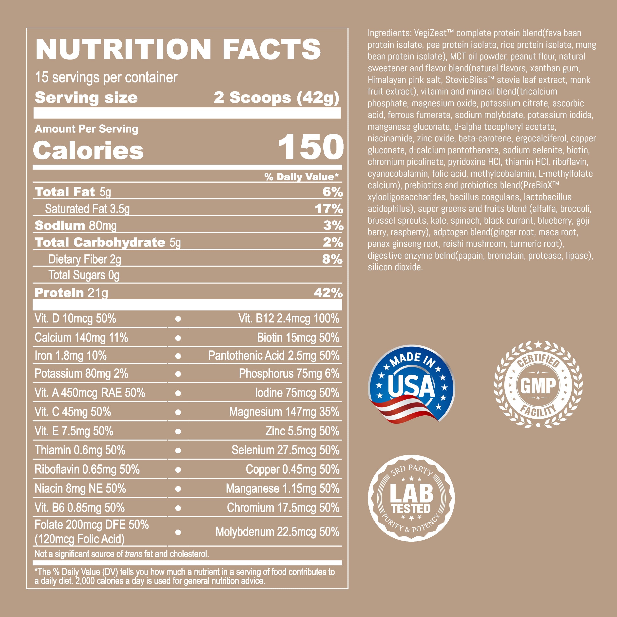 Plant-Based Meal Replacement Shake
