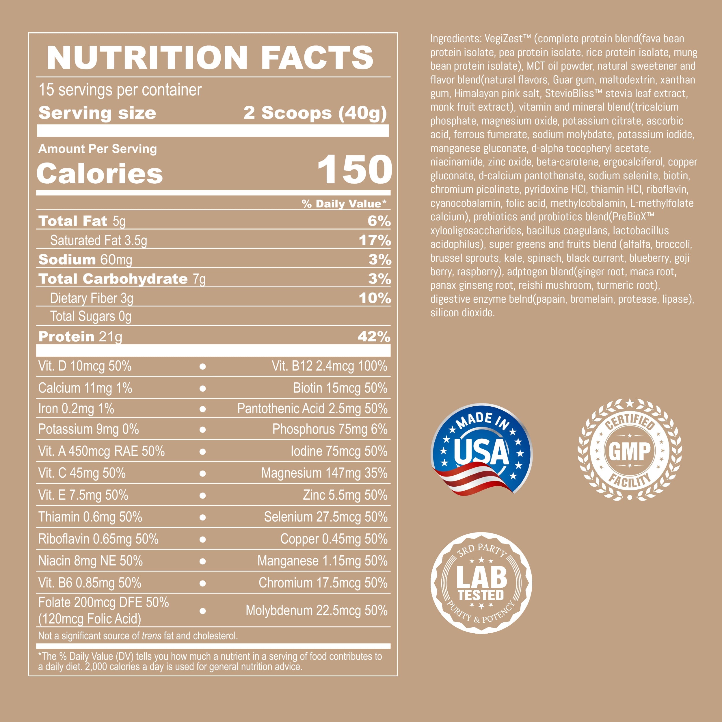 Plant-Based Meal Replacement Shake
